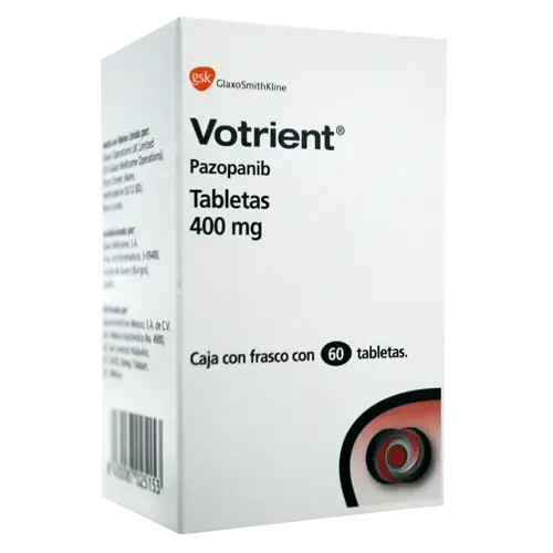 Votrient® (Pazopanib) 400 mg Caja con 30 Tabletas | Novartis