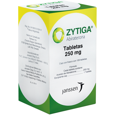 Zytiga (Abiraterona) 250 mg – Caja con 120 Tabletas