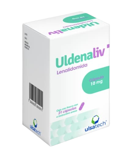 Uldenaliv 10 mg (Lenalidomida) Frasco con 21 Cápsulas | Ulsatech